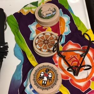 Native American Ceramic 7  Coasters